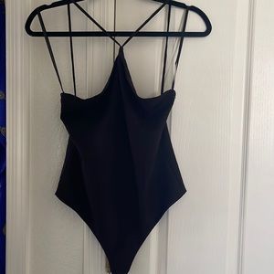 Privacy please bodysuit halter strappy thong NWT